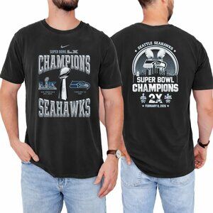 2026 Seahawks Super Bowl Champions Two sided T Shirt 73